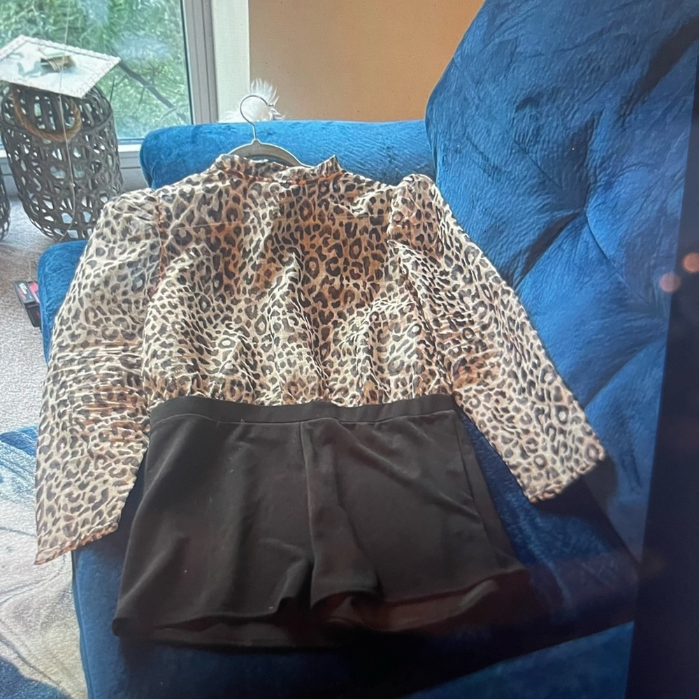 Organza Cheetah romper
